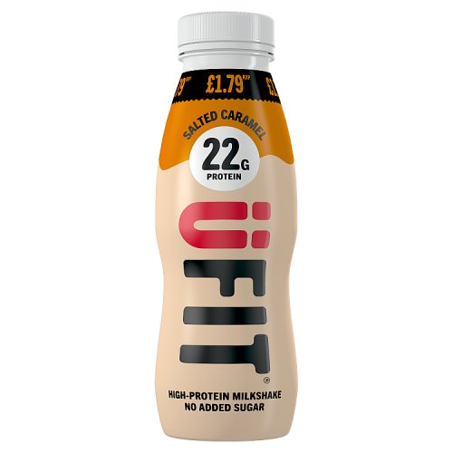 UFIT High Protein Shake Drink Salted Caramel 22g PM £1.79 310ml pack shot