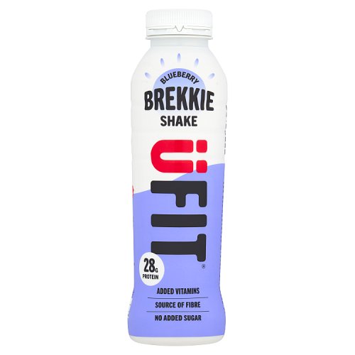 UFIT Protein Brekkie Shake Blueberry 28g 400ml pack shot