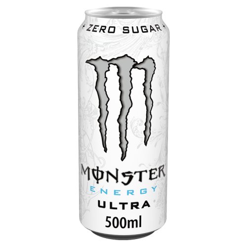 Monster Energy Ultra Zero White 500ml pack shot
