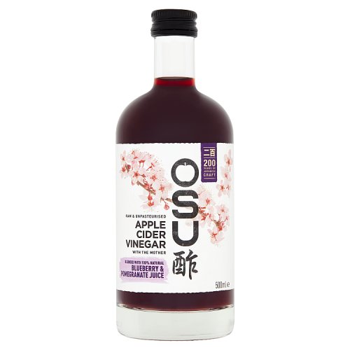 Osu Apple Cider Vinegar With Blue & Pom 500ml pack shot
