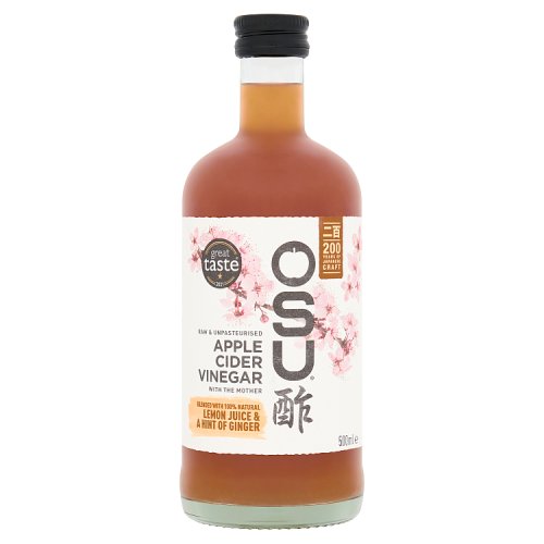 Osu Apple Cider Vinegar With Lem & Ginger 500ml pack shot