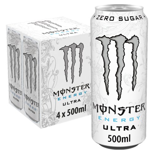 Monster Energy Ultra 4pk (4 x 500ml) pack shot