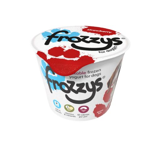 Frozzys Strawberry Frozen Yogurt for Dogs 85g pack shot