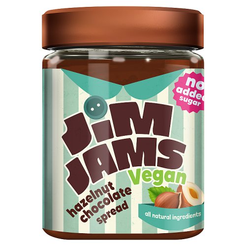 Jim Jams Vegan Dark Chocolate Hazelnut Spread 330g pack shot
