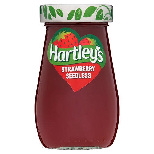 Hartleys Best Strawberry Seedless Jam 300g pack shot