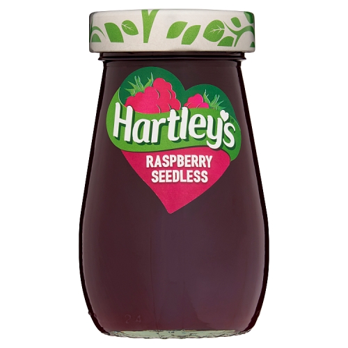 Hartleys Best Seedless Raspberry Jam 300g pack shot