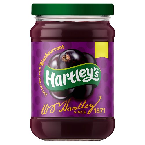 Hartleys Blackcurrant Jam PM £1.99 300g pack shot
