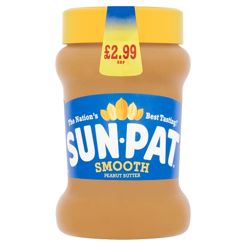Sun Pat Smooth Peanut Butter PM £2.99 300g pack shot
