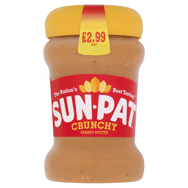 Sun-Pat Crunchy Peanut Butter PM £2.99 300g pack shot