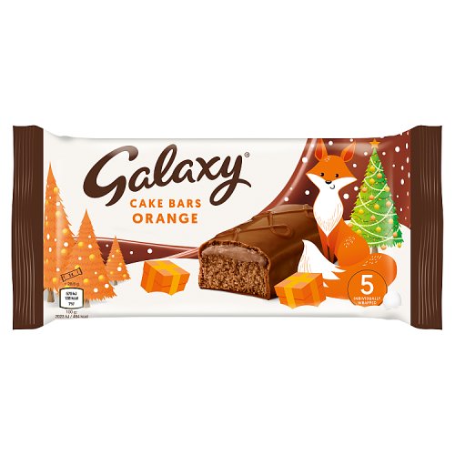 Galaxy Orange Cake 5pk (5 x 28.8g) 144g pack shot