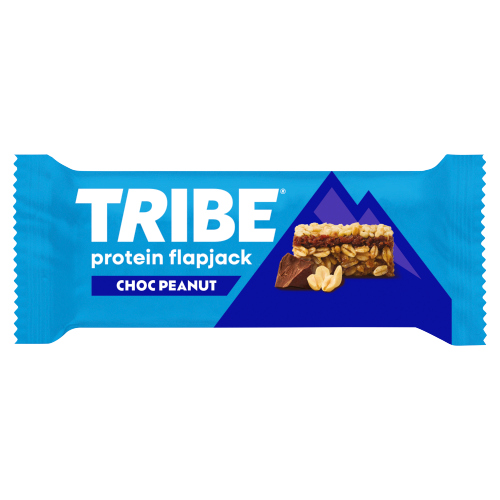 Tribe Protein Flapjack Chocolate Peanut 50g pack shot