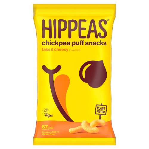 Hippeas Take it Cheesy Crunchy Chickpea Puffs 78g pack shot