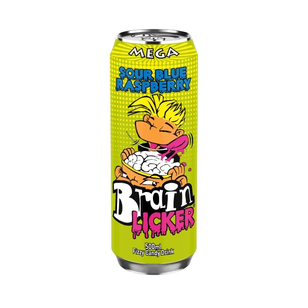 Mega Brain Licker Sour Blue Raspberry 500ml pack shot