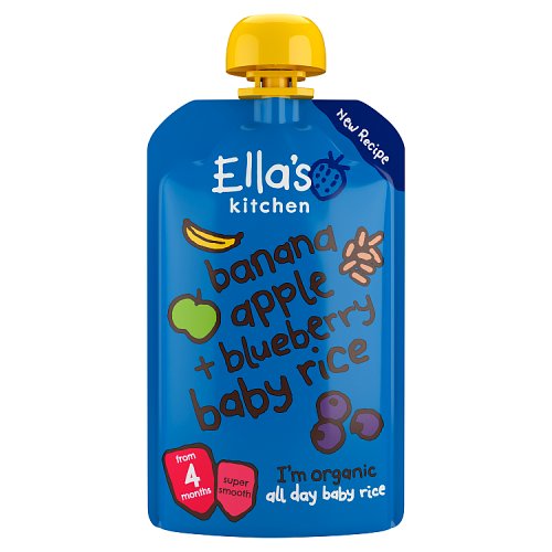 Ellas Kitchen Rice - Banana & Blueberry 120g pack shot