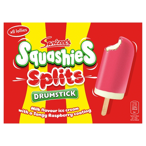 Swizzels Squashies Splits Lollies 6pk pack shot