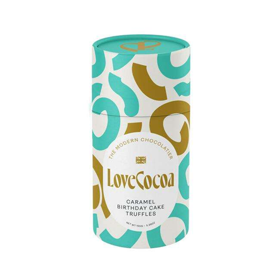Love Cocoa Chocolate Truffle Tub Birthday Cake 150g pack shot