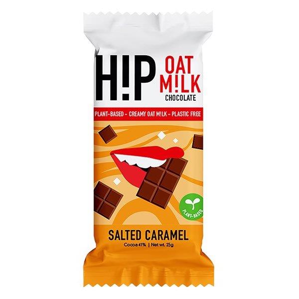Hip Mini Bar Salted Caramel Oat Milk 25g pack shot