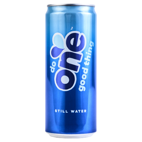 One Water Still Can 330ml pack shot