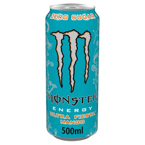 Monster Energy Ultra Fiesta Mango Zero 500ml pack shot
