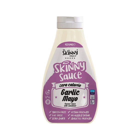 Skinny Food Virtually Zero Garlic Mayo Sauce 425ml pack shot