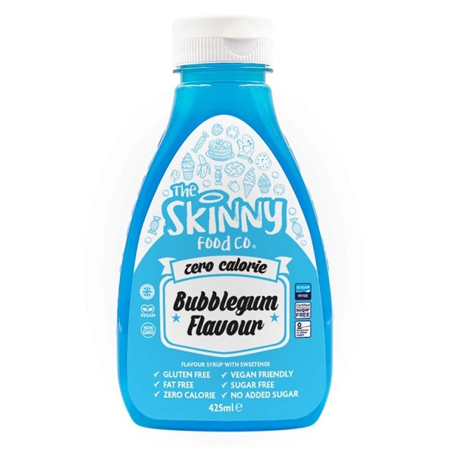 Skinny Food Zero Calorie Bubblegum Syrup 425ml pack shot
