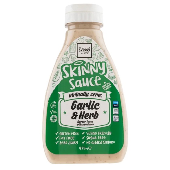 Skinny Food Virtually Zero Garlic & Herb Sauce 425ml pack shot