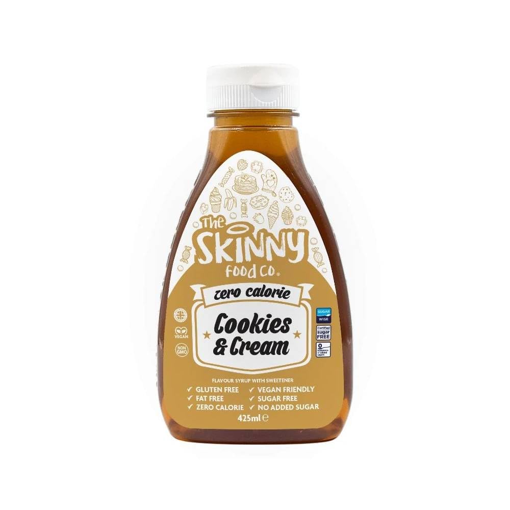 Skinny Food Zero Calorie Cookies & Cream Syrup 425ml pack shot