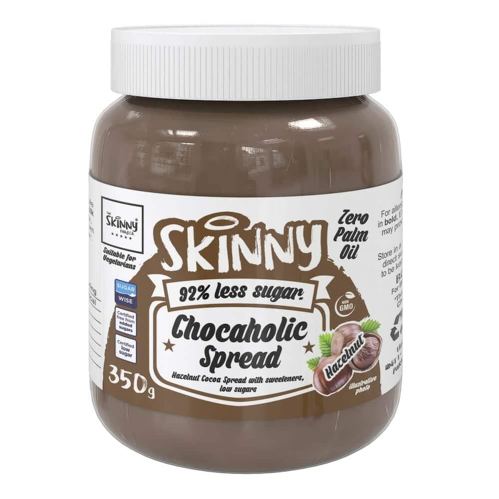 Skinny Hazelnut Chocaholic Spread 350g pack shot