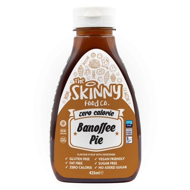 Skinny Food Zero Calorie Banoffee Pie Syrup 425ml pack shot