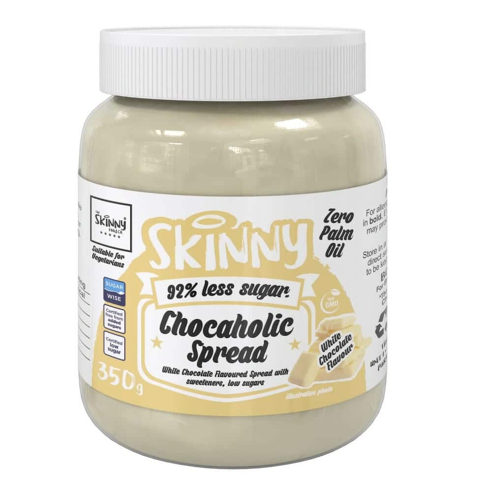 Skinny White Chocolate Chocaholic Spread 350g pack shot