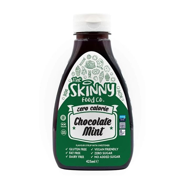 Skinny Food Zero Calorie Chocolate Mint Syrup 425ml pack shot