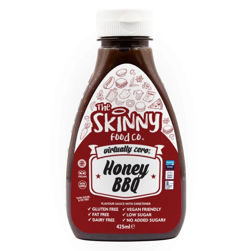 Skinny Food Virtually Zero Honey BBQ Sauce 425ml pack shot