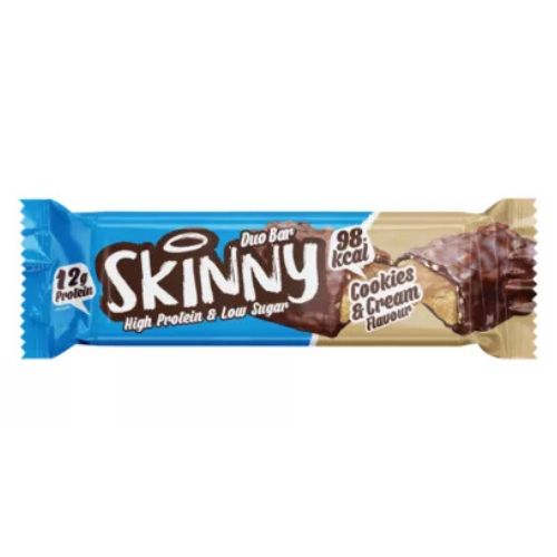 Skinny Cookies & Cream Duo Bar (2 x 30g) pack shot