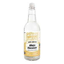 Skinny Food Zero Calorie White Chocolate Barista Coffee Syrup 1Ltr pack shot
