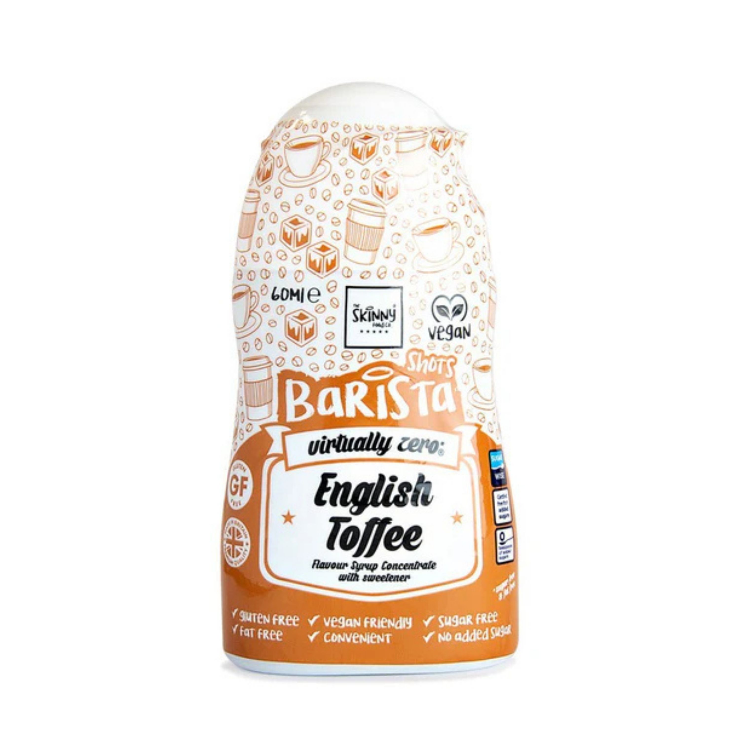 Skinny English Toffee Barista Shots 60ml pack shot