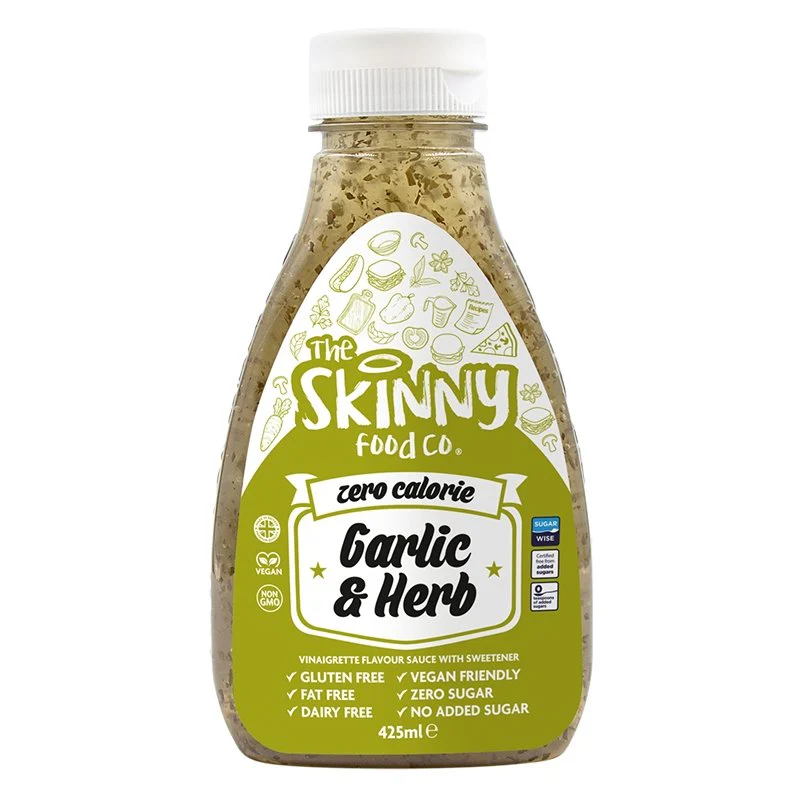 Skinny Food Zero Calorie Vinaigrette Garlic & Herb Sauce 425ml pack shot
