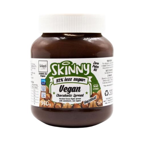 Skinny Vegan Hazelnut Chocaholic Spread 350g pack shot