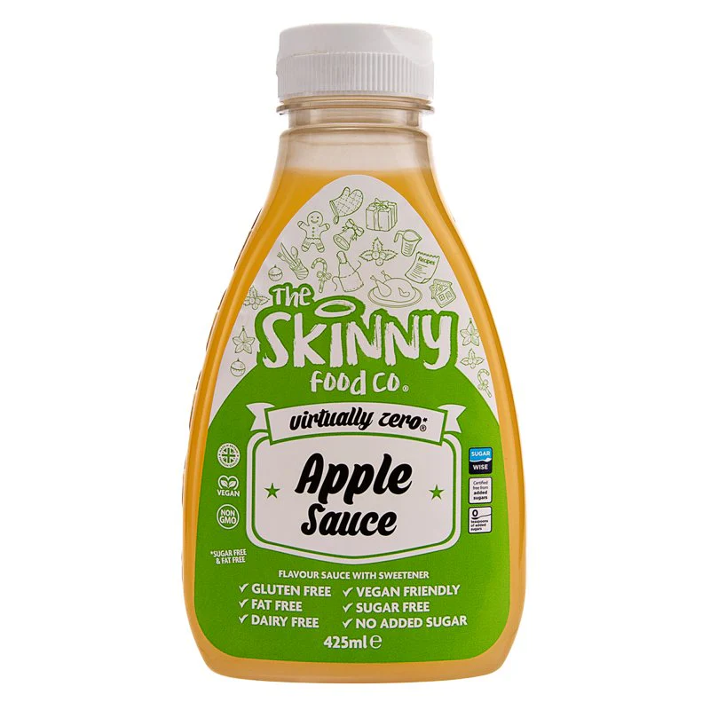 Skinny Food Virtually Zero Apple Sauce 425ml pack shot