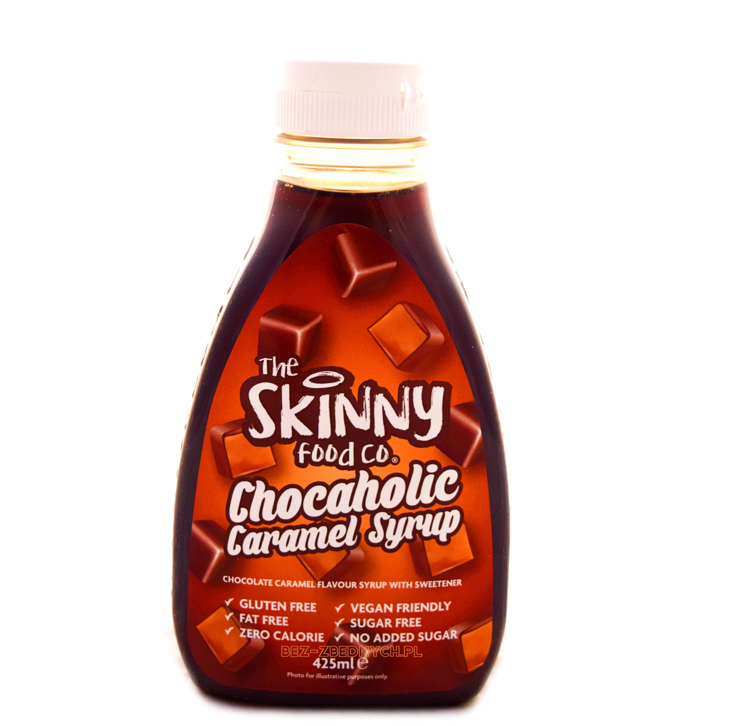 Skinny Food Caramel Chocaholic Syrup 425ml pack shot