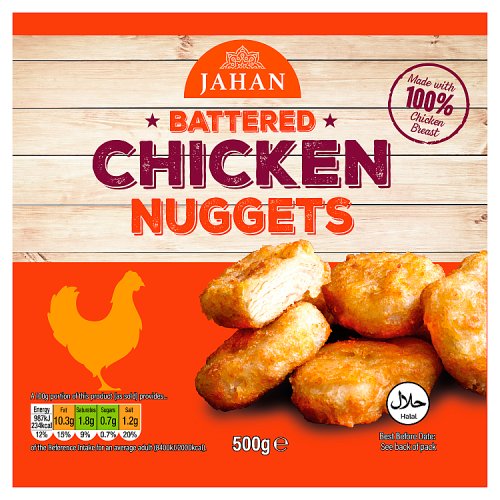 Jahan Battered Nuggets 500g pack shot