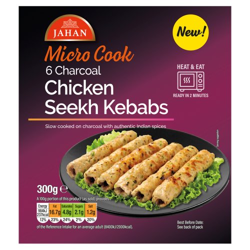 Jahan Chicken Charcoal Kebabs 300g pack shot