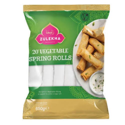 Zulekha Vegetables Rolls 20s 650g pack shot