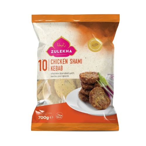 Zulekha Chicken Shami Kebab 10pcs 700g pack shot