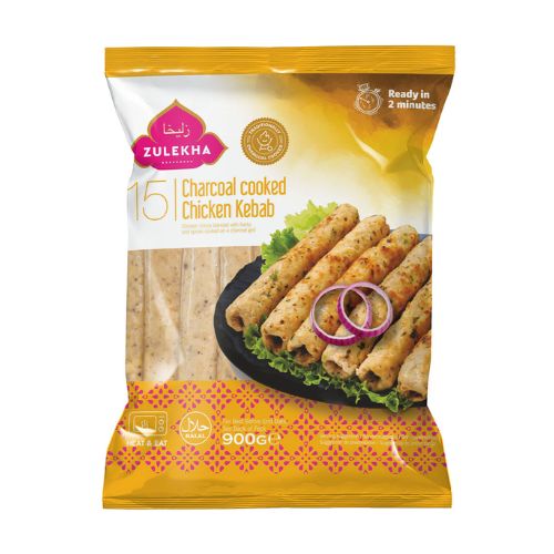 Zulekha Classic Chicken Charcoal Kebab 900g pack shot