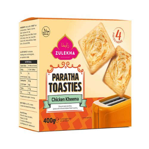 Zulekha Chicken Paratha Toastie 400g pack shot