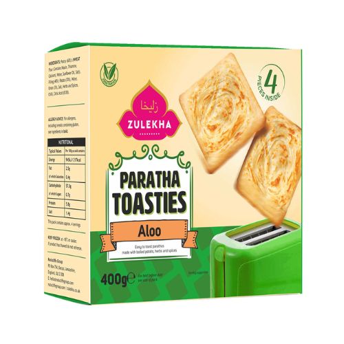 Zulekha Aloo Paratha Toastie 400g pack shot