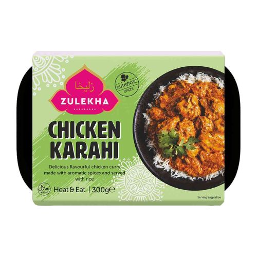 Zulekha Chicken Karahi Masala Curry Pot 300g pack shot