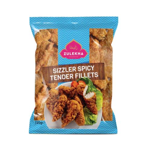 Zulekha Sizzler Spicy Mini Fillets 720g pack shot