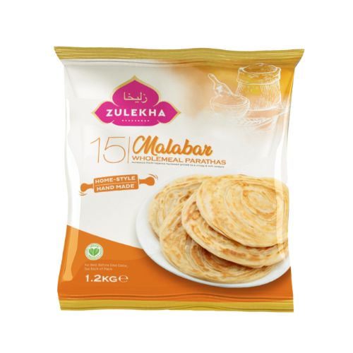 Zulekha Malabar Wholemeal Family Paratha 1200g pack shot