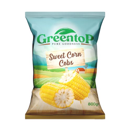 Green Top Corn on the Cob 800g pack shot